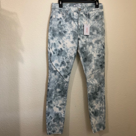 Good American Good Legs Cloud Tie Dye Skinny Jeans - Picture 2 of 12